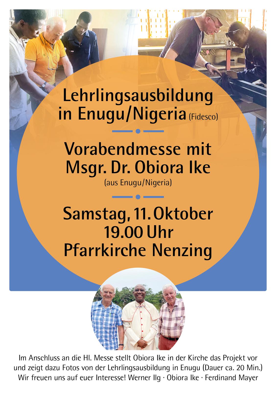 Vorabendmesse mit Msgr.Obiora Ike (Enugu, Nigeria)